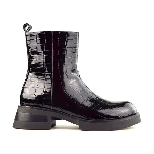 Bota Casual Taco Bajo Korium Croco Ali