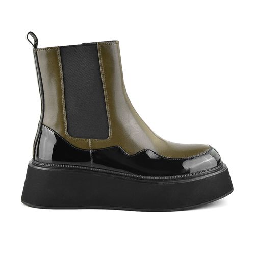 BOTA CASUAL TACO BAJO KORIUM OLIVIA